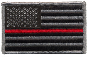 Thin Red Line Flag Patch w/ Hook Blue Line Innovations